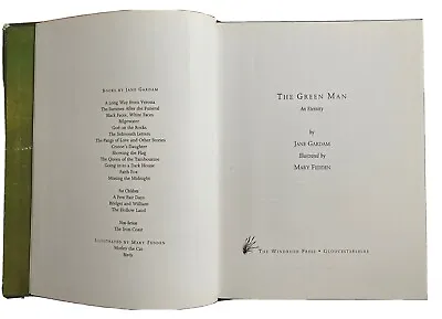 The Green Man Hardback Book - Jane Gardam &  Mary Fedden - Windrush Press 1999 • £8.99