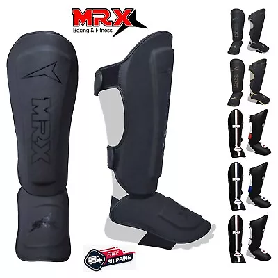 MRX MMA Muay Thai Kickboxing Training Shin Guard Pads For Boxing Embossed Design • $39.99