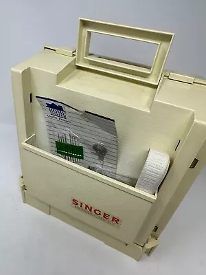 Vintage Singer Home Chest Folding Storage Caddy Spool Thread Sewing Box Packed • $30