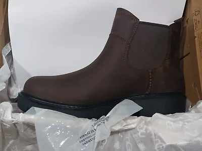 Womens Ugg Loxley Waterproof Boot New In Box With All Documents Brown Sz 8.0 • $79.99