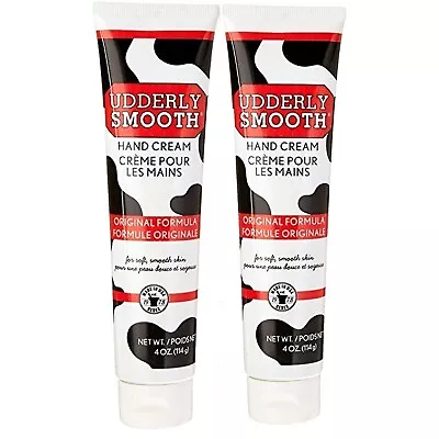 2 Pack Udderly Smooth Hand Cream Original Formula For Soft Smooth Skin 4.oz Each • $7