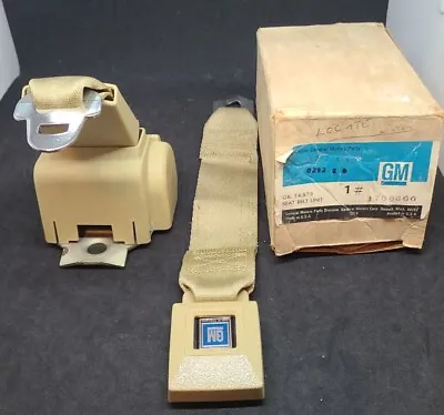 GM 1700660 Vintage SINGLE Seat Belt Unit Retractor & Belt Set Pontonier #7541 • $47.99