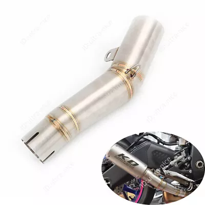 For Yamaha YZF R6 2009-2024 Exhaust Tips Motorcycle Mid Link Pipe Slip On 61mm • $69