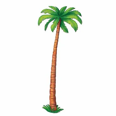 £15.97 • Buy Large Jointed Palm Tree Card Cutout (1.8m) Hawaiian Beach Party Decorations