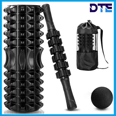 6in1 Yoga Massage Roller Foam Roller Ball Spiky Muscle Relief Training Exercise • $31.92