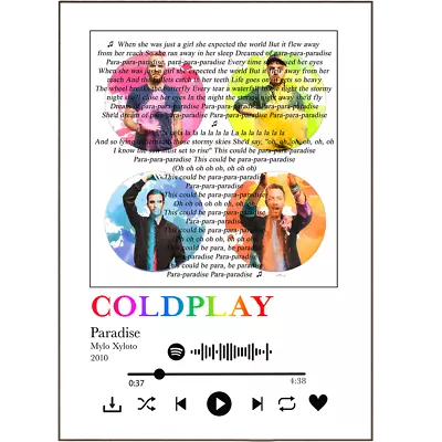 Coldplay - Paradise Prints • £5.99