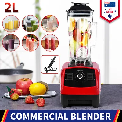 2L Commercial Blender Mixer Food Processor Smoothie Fruit Juicer Ice Crush Cafe • $41.27