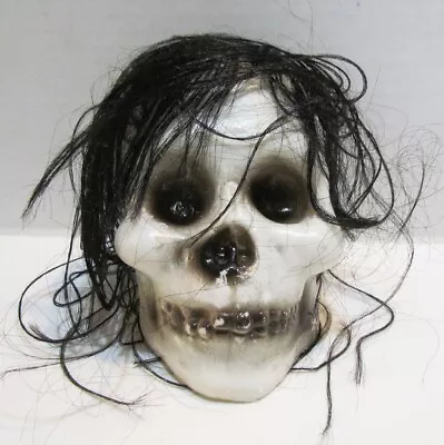 Shrunken Head Skull W/ Black Hair Monster Toy Blow Mold W/ Cord To Hang It • $9.99