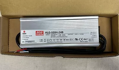 New Mean Well HLG-320H-24B LED Power Supply 320W 24V IP67 Dimmable • $55