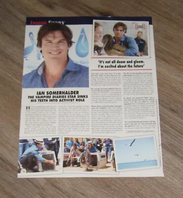 Ian Somerhalder Original ONE Magazine Clipping Page PHOTO Article • $20
