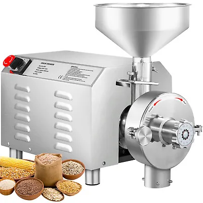 VEVOR Commercial Electric Grain Grinder Pulverizer Hammer Mill Grinding Machine • $522.40