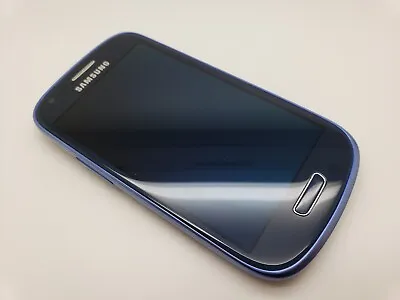 Great Condition UNLOCKED Samsung Galaxy S III Mini GT-i8200N 8GB Blue Smartphone • £25.40