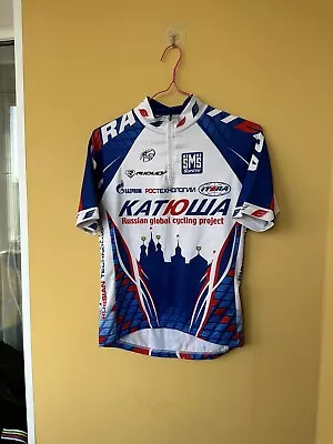 SMS Santini Katusha Team Cycling Jersey Shirt UCI World Tour Size S • $20