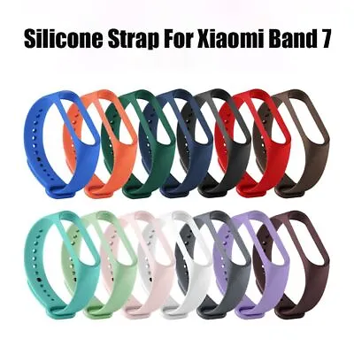 Accessories Bracelet Strap Replacement Silicone Wristband For Xiaomi Mi Band 7 • £2.58