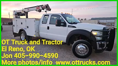 2013 Ford F-450 5000lb Crane Mechanics Service Bed Truck 6.8L Gas F450 • $27500