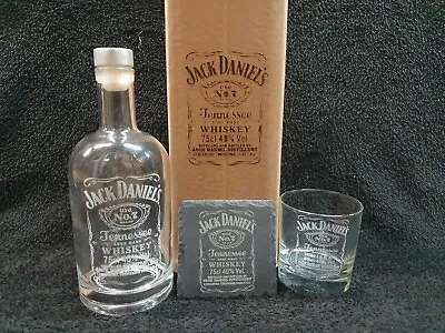 Jack Daniel's Decanter Box Set Can Be Personalised With Message • £28