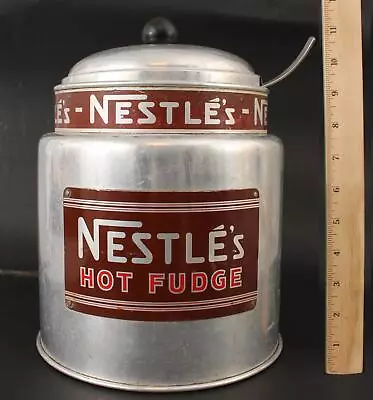 Vintage Helmco NESTLE Hot Fudge Warmer Dispenser Ice Cream Parlor Restaurant NR • $3.25