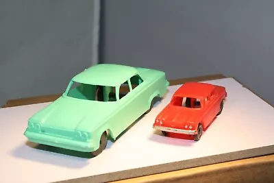 Early 1960s Chevrolet Corvair Pair Marx Toys & Processed Plastics Made In USA • $23.99