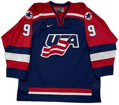 Mike Modano 2002 Salt Lake City Olympics Team Usa Nike Jersey Size Xl • $349.99