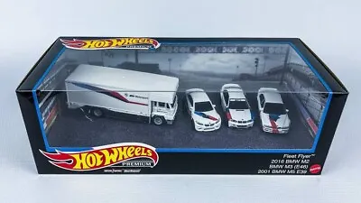 Hot Wheels Premium Collector Bmw M Team M5 E39 M3 E46 M2 Garage Diorama Box Set • $84.95