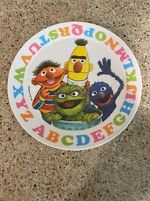 Vintage Sesame Street Child's Kids Plastic Plate The Muppets Inc. Sesame Street • $15.69