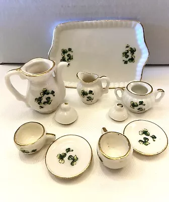 Mini Tea Set  With Shamrocks • $12