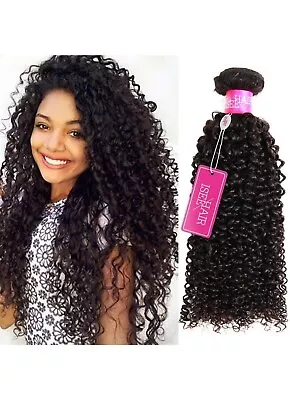 ISEE Hair 9A Grade Mongolian Kinky Curly Hair Extension Virgin Human • $49.99