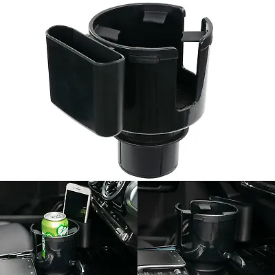 2-In-1 Adjustable Car Cup Holder Expander Adapter With Phone Holder Mount Stand • $15.19