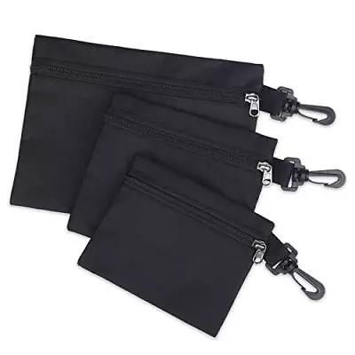 $15.63 • Buy 3 Pack Tool Bags Canvas Heavy Duty Tool Pouch Small Tool Bag Pouch Zipper Bags