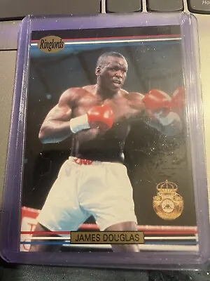 1991 James BUSTER DOUGLAS ROOKIE Ringlords Boxing Card Beat Mike Tyson • $3.99