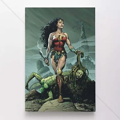 Wonder Woman Poster Canvas Justice League DC Comic Book Cover Art Print #32928 • $49.45