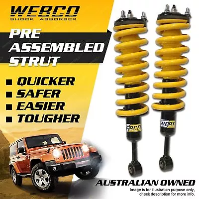 Front 2  50mm Lift Kit Webco Complete Strut For Nissan Navara D40 V6 Diesel • $469