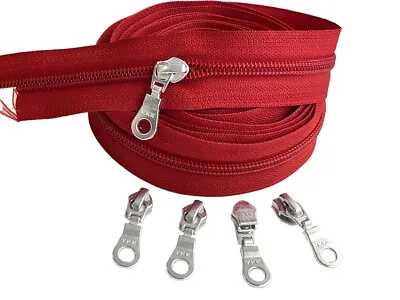 $9.59 • Buy Continuous Chain Zipper YKK #5 Nylon Coil By The Yard - Donut Pull Make-A-Zipper