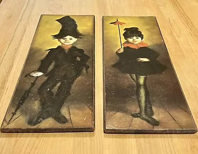 Vintage Litho Art Prints Marco Cotti Lorango Steampunk Children  5”x13” MCM • $32.99