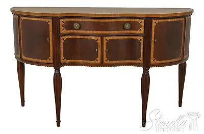 57299EC: COUNCILL CRAFTSMEN Satinwood & Mahogany Sheraton Style Sideboard • $3495