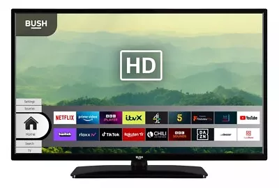 Bush DLED32HDS1 32  SMART HD Ready HDR LED Freeview TV Freeview Play Netflix • £111.99