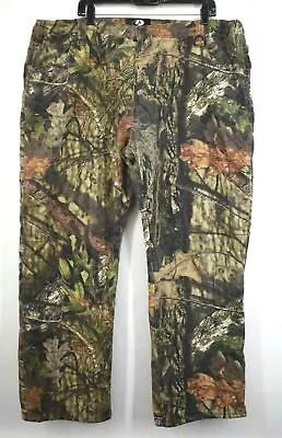 Mossy Oak Men Mimicry Camouflage Straight Leg Wood Print Safari Jeans Pants XXL • $20.36