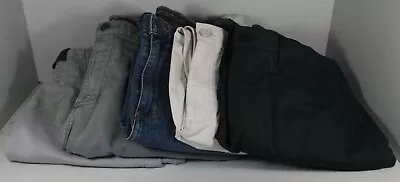 Lot Of Five Men's Pants Size 34 X 30 Various Colors Johnston Murphy • $34.95