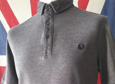 £9.99 • Buy FRED PERRY GENUINE POLO SHIRT SIZE XL SLIM FIT Rare 60s Styling CHARCOAL MOD Ska