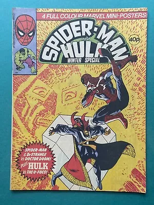 Spider-Man Winter Special Comic FN/VF (Marvel UK 1980) Inc. Mini Posters • £13.99