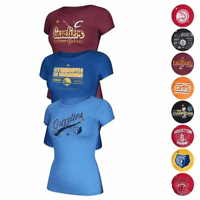 NBA Adidas Various Team Graphic Cap Sleeve Tri-Blend T-shirt Collection Women's • $12.99