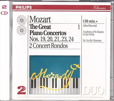 Mozart The Great Piano Concertos Vol.1 Brendel Philips Duo 2CDs 1994 442 269-2 • £5.95