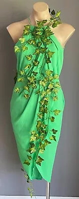 DOTTI Dress Poison Ivy Green Sleeveless Faux Ivy Covered BATMAN Dress Up Size 10 • $49.99