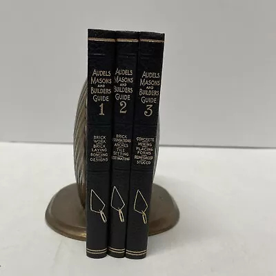 Lot Of 3 1950 Audels Carpenters And Builders Guide Book Vol 1-3 • $27