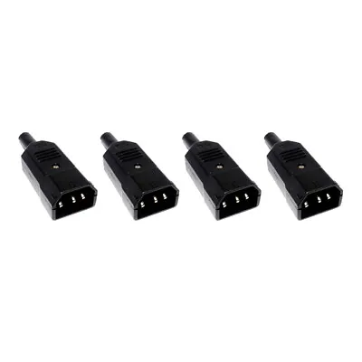 4x IEC Male Connector Plugs 240V AC  • £10.50