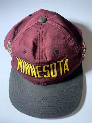 Minnesota Gophers Hat Snap Back Adjustable Maroon Gold Pre-Owned HT59+74 • $14.95