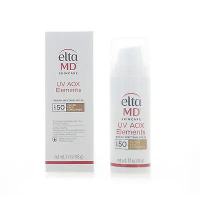 Elta MD UV AOX Elements SPF50 48g 1.7oz EXP 10/2025 NEW FAST SHIP • $36.98