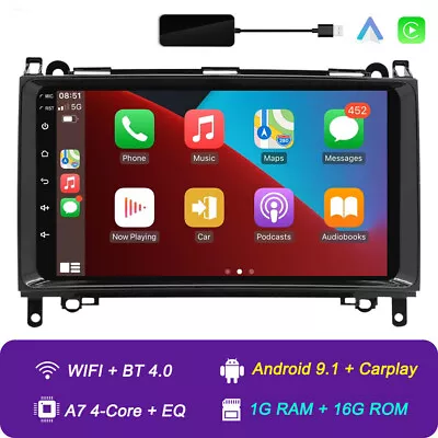 9  Car Radio Stereo Player GPS Navi For Mercedes Benz W906 Sprinter DSP Carplay • $118