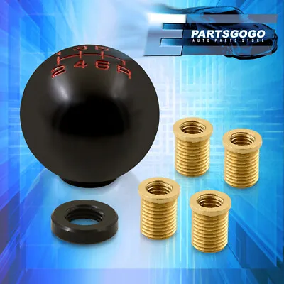 For Volvo M10X1.25 6-Speed Ball Shift Knob Lever Threaded Adapter Kit Drag Black • $11.99