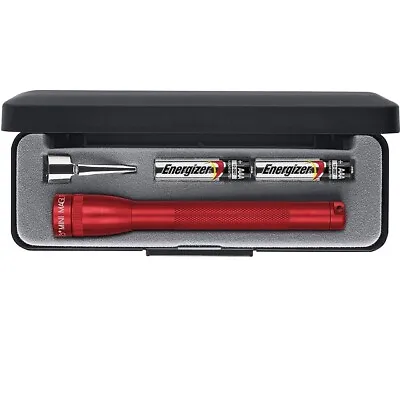 Mini Maglite M3A032 Red 2X AAA High Intensity Xenon 9 Lumen Flashlight • $17.72